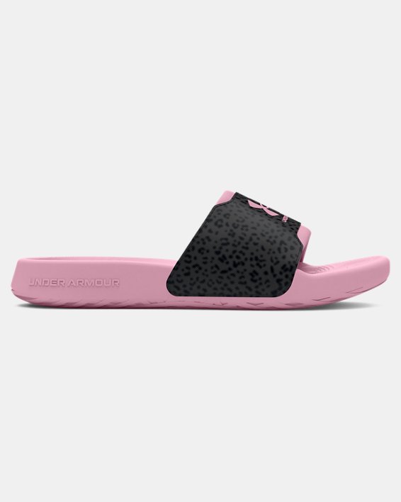 Women's UA Ignite Select Graphic Slides in Pink image number 0